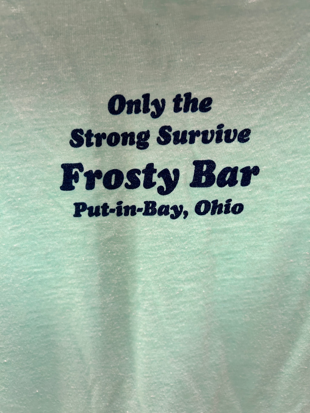 Sunday Funday Ladies V-Neck Seafoam