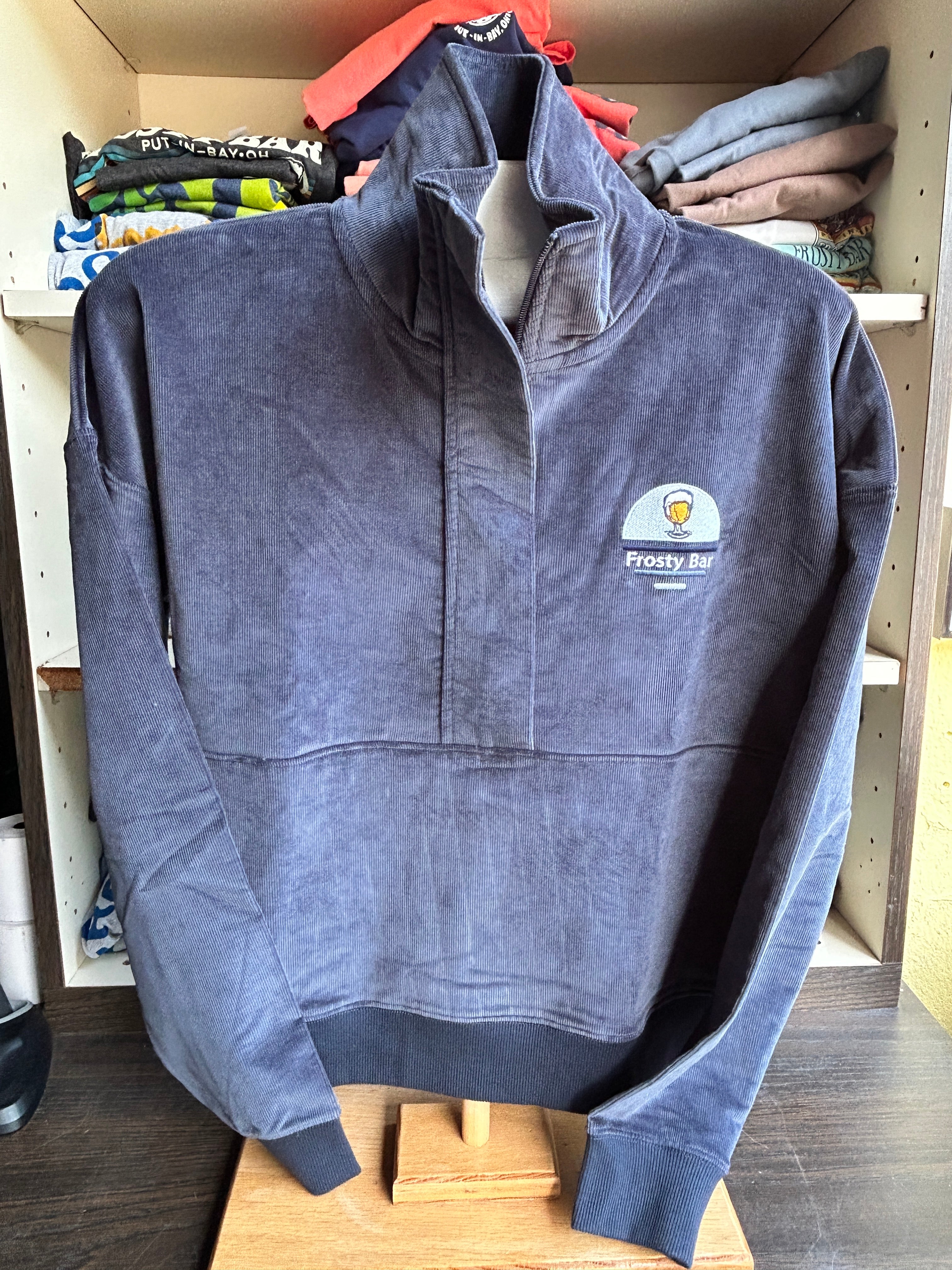 Ladies Corduroy 1/4 Zip