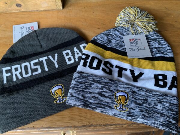 Frosty's Beanie Gray and Pom Hat Options