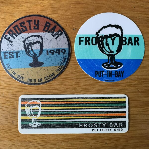 collection of Frosty Bar stickers