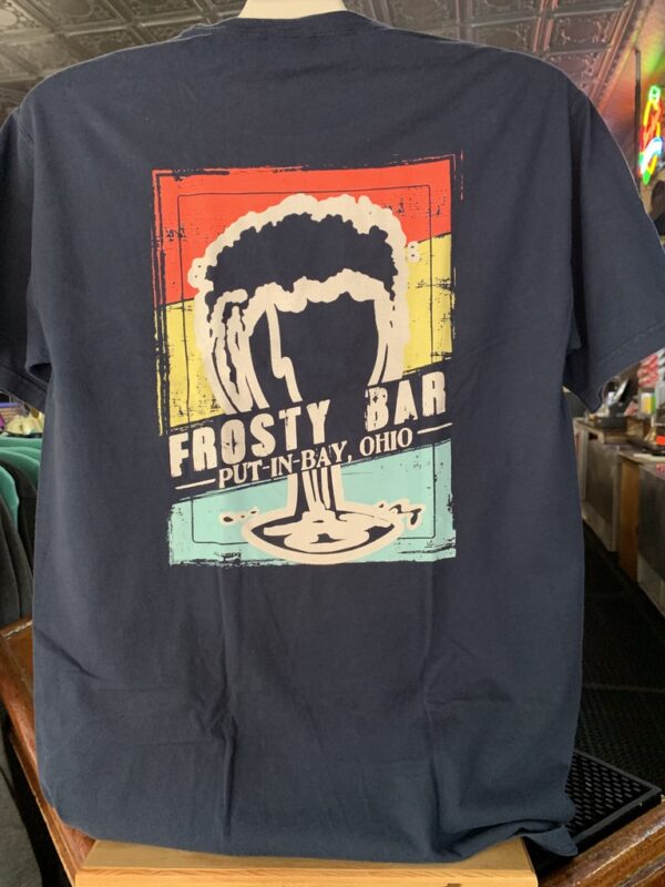 Frosty's Navy Painted Tee (back)