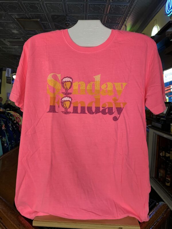 Frosty's Sunday Funday Pink t-shirt